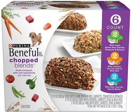 Purina Beneful Chopped Blends Variety Pack Wet Dog Food, 10-oz, case of 6