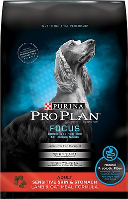 Purina Pro Plan Focus Adult Sensitive Skin & Stomach Lamb & Oatmeal Formula Dry Dog Food