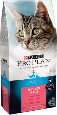 Purina Pro Plan Focus Adult Indoor Care Salmon & Rice Formula Dry Cat Food