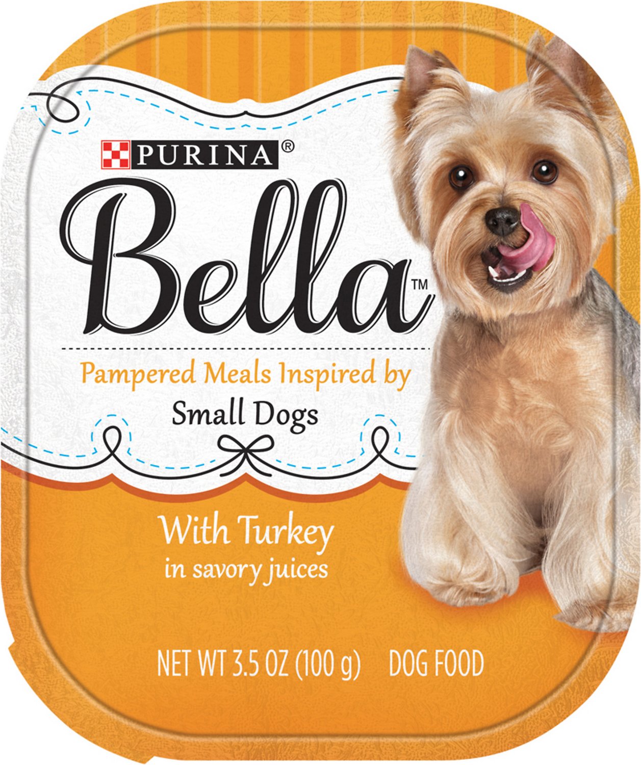 Purina Bella with Turkey in Savory Juices Small Breed Dog Food Trays, 3.5-oz, case of 12