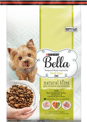 Purina Bella Natural Bites with Real Chicken & Turkey & Accents of Carrots & Green Beans Small Breed Dry Dog Food