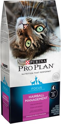 Purina Pro Plan Focus Adult Hairball Management Chicken & Rice Formula Dry Cat Food