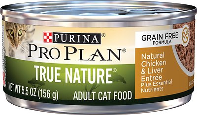 Purina Pro Plan Classic Adult True Nature Chicken & Liver Entrée Grain-Free Canned Cat Food