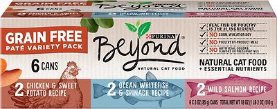 Purina Beyond Grain-Free Pate 3 Flavors Variety Pack Canned Cat Food