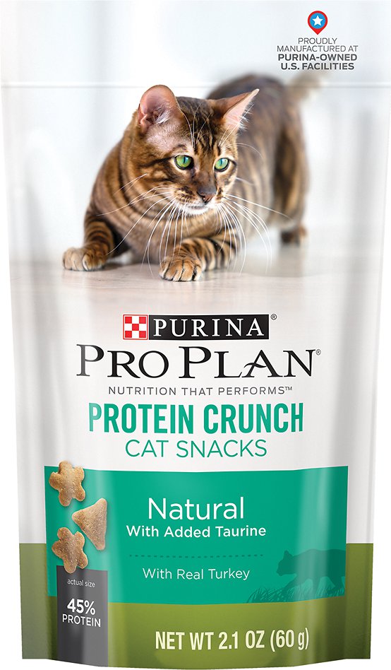 Purina Pro Plan Protein Crunch with Real Turkey Cat Treats, 2.1-oz bag