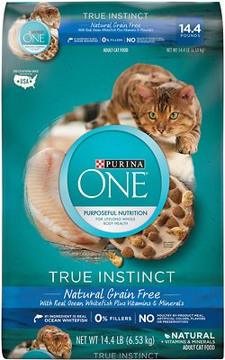 Purina ONE True Instinct Natural Grain-Free with Ocean Whitefish Dry Cat Food