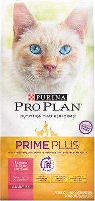 Purina Pro Plan Prime Plus Adult 7+ Salmon & Rice Formula Dry Cat Food