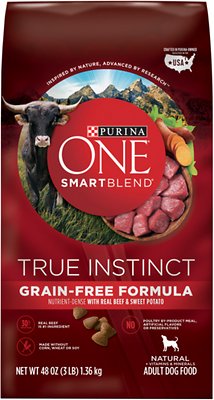 Purina ONE SmartBlend True Instinct with Real Beef & Sweet Potato Grain-Free Dry Dog Food