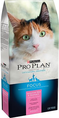 Purina Pro Plan Focus Adult Sensitive Skin & Stomach Lamb & Rice Formula Dry Cat Food