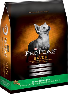 Purina Pro Plan Savor Adult Shredded Blend Small Breed Chicken & Rice Formula Dry Dog Food