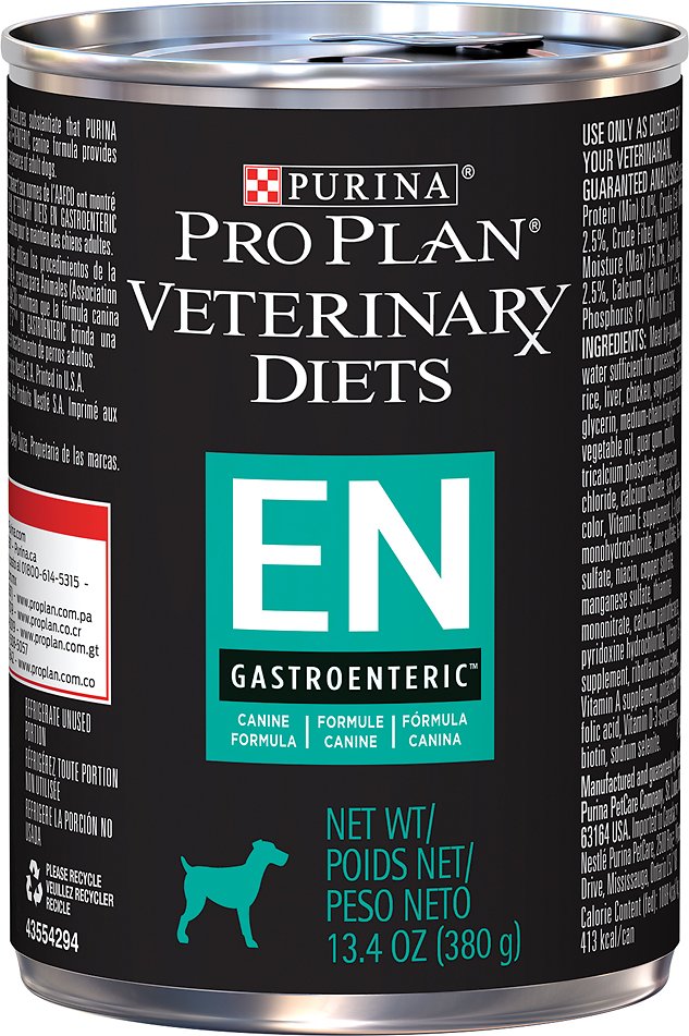 Purina Pro Plan Veterinary Diets EN Gastroenteric Formula Canned Dog Food, 13.4-oz, case of 12