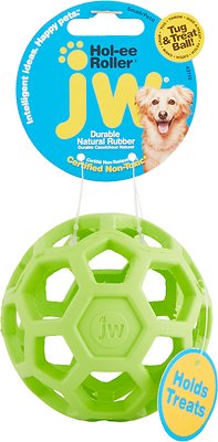 JW Pet Hol-ee Roller Dog Toy, Color Varies