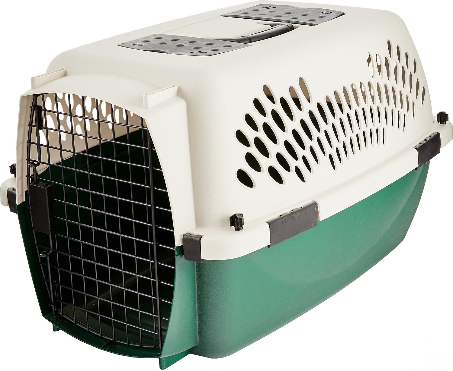 Petmate Ruff Maxx Kennel for Dogs & Cats, Off White/Green