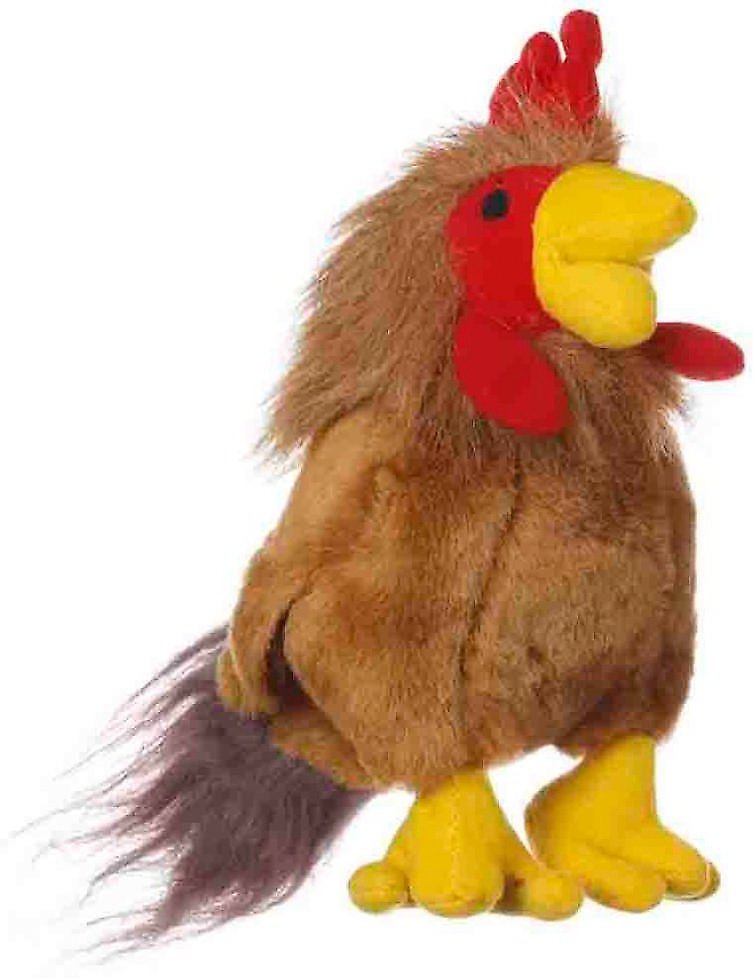 Multipet Look Who's Talking Rooster Plush Dog Toy