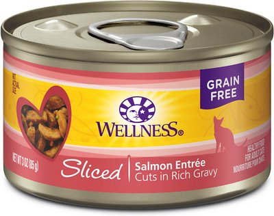 Wellness Sliced Salmon Entree Grain-Free Canned Cat Food