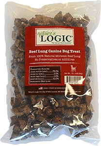 Nature's Logic Beef Lung Dog Treats, 1-lb bag