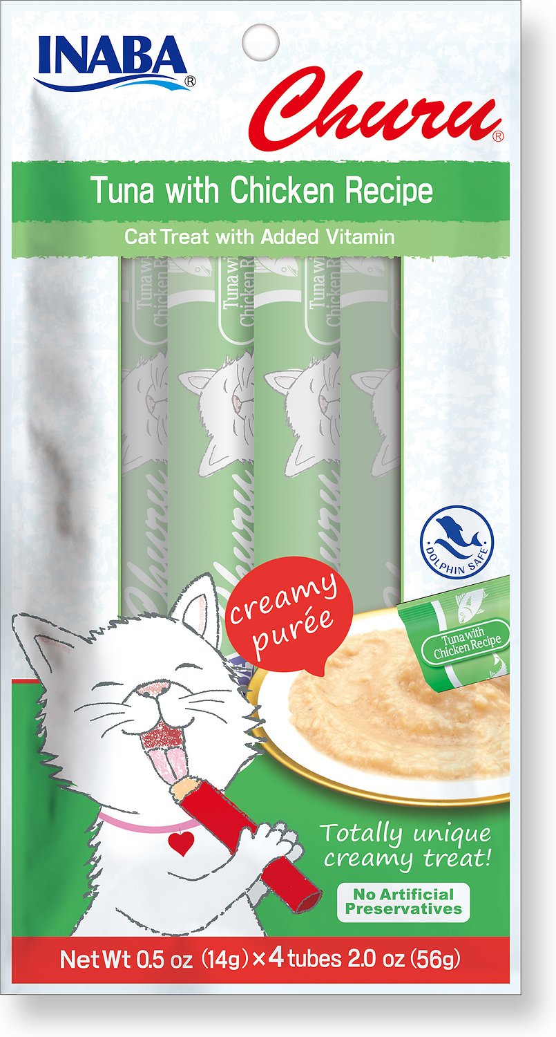 Inaba Churu Grain-Free Tuna with Chicken Puree Lickable Cat Treat