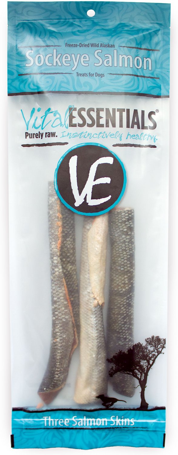 Vital Essentials Sockeye Salmon Freeze-Dried Dog Treats, 3 pack