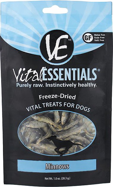 Vital Essentials Minnows Freeze-Dried Dog Treats, 1-oz bag