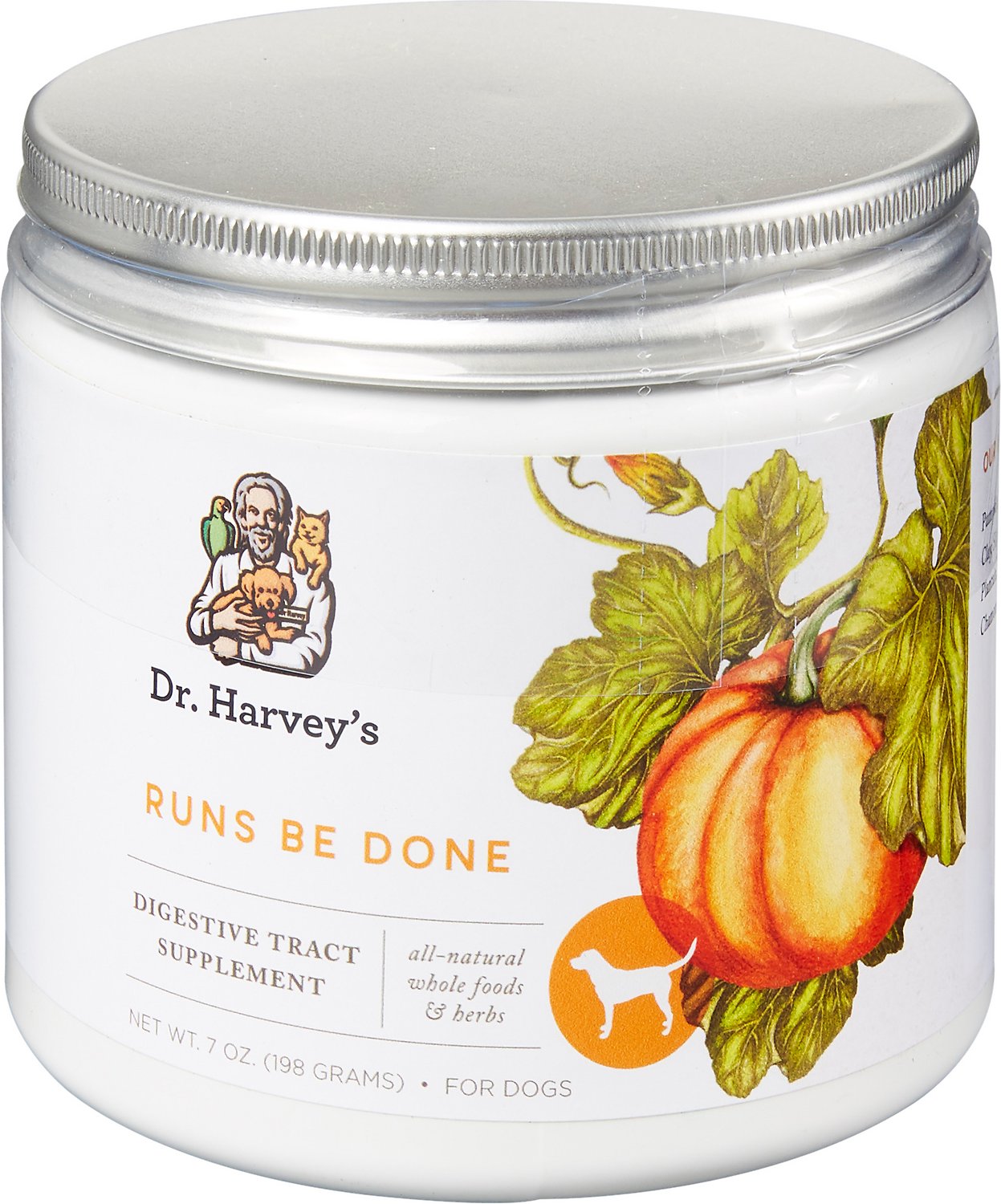Dr. Harvey's Runs Be Done Digestive Tract Dog Supplement, 7-oz tin
