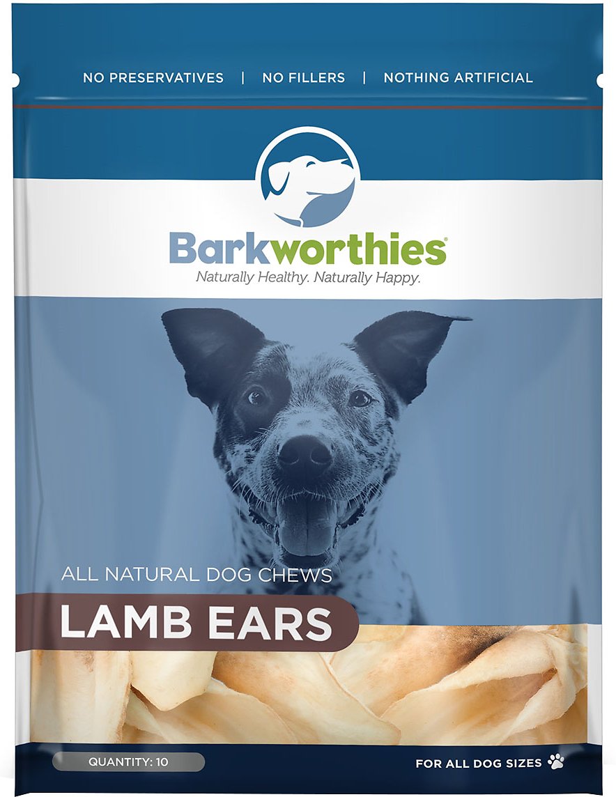 Barkworthies Lamb Ears Dog Treats