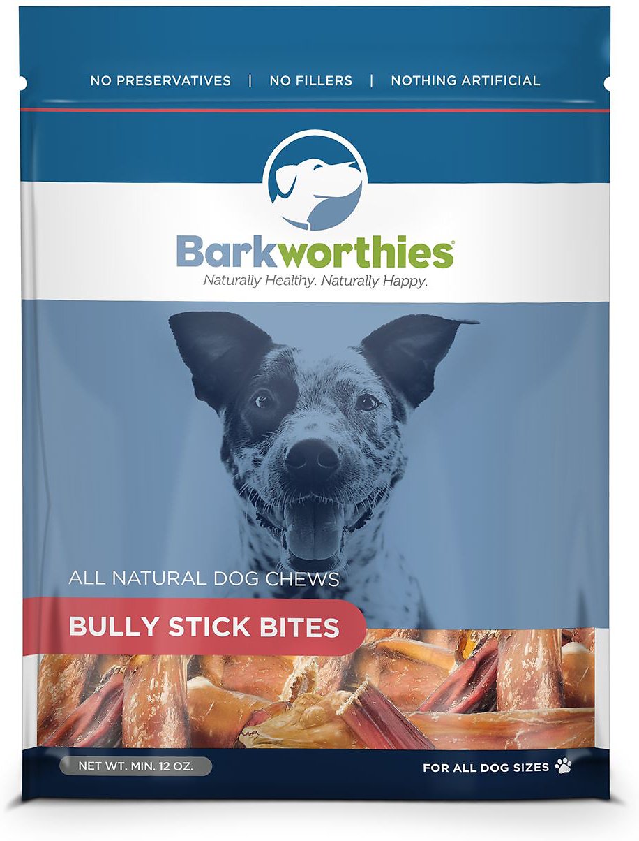 Barkworthies Bully Bites Dog Treats, 12-oz bag