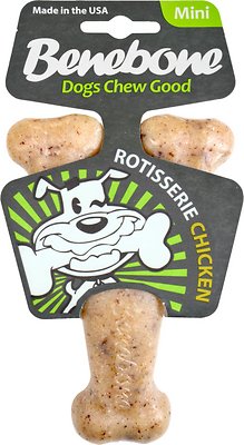 Benebone Rotisserie Chicken Flavored Wishbone Dog Chew Toy
