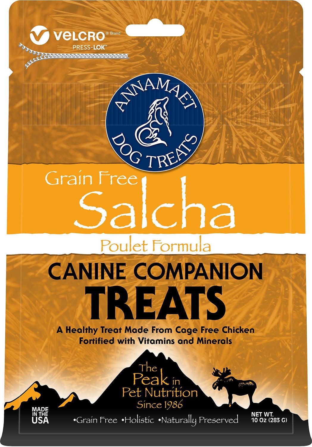 Annamaet Grain-Free Salcha Poulet Formula Dog Treats, 10-oz bag