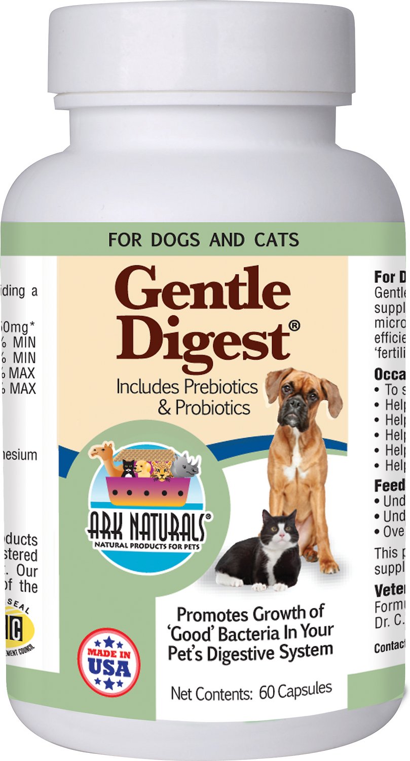 Ark Naturals Gentle Digest Dog & Cat Capsules, 60 capsules