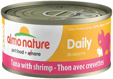 Almo Nature Daily Tuna with Shrimp in Broth Grain-Free Canned Cat Food