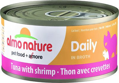 Almo Nature Daily Tuna with Shrimp in Broth Grain-Free Canned Cat Food