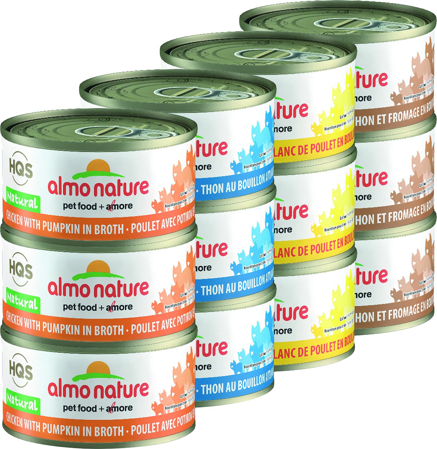 Almo Nature Natural Chicken & Tuna Variety Pack Grain-Free Canned Cat Food, 2.47-oz, case of 12 (Weights: 5.42 pounds)