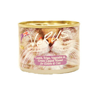 VeRUS Grain Free New Zealand Lamb, Tripe, Vegetable and Green Lipped Mussel Formula Canned Cat Food