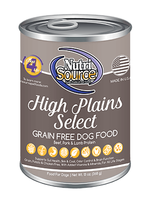 NutriSource Grain Free High Plains Select Canned Dog Food