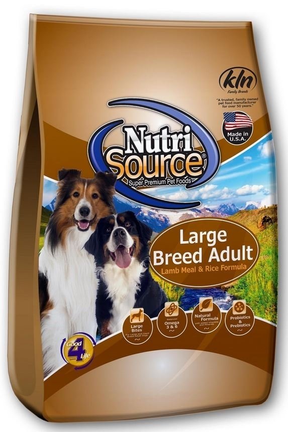 NutriSource Large Breed Adult Lamb and Rice Dry Dog Food (Size: 33-lb)