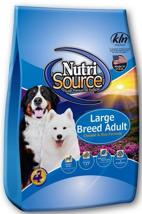 NutriSource Adult Large Breed Chicken and Rice Dry Dog Food (Size: 33-lb)