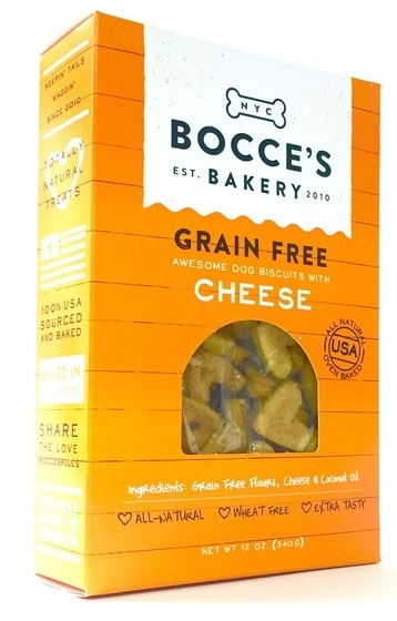Bocce's Bakery Grain Free Cheese Dog Biscuits (Size: 12-oz)