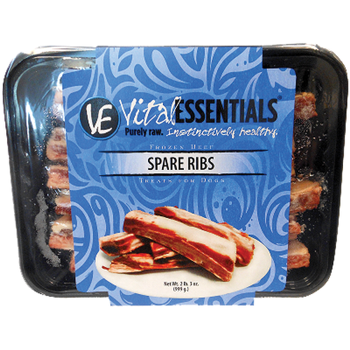 Vital Essentials Beef Spare Ribs Raw Frozen Dog Treats